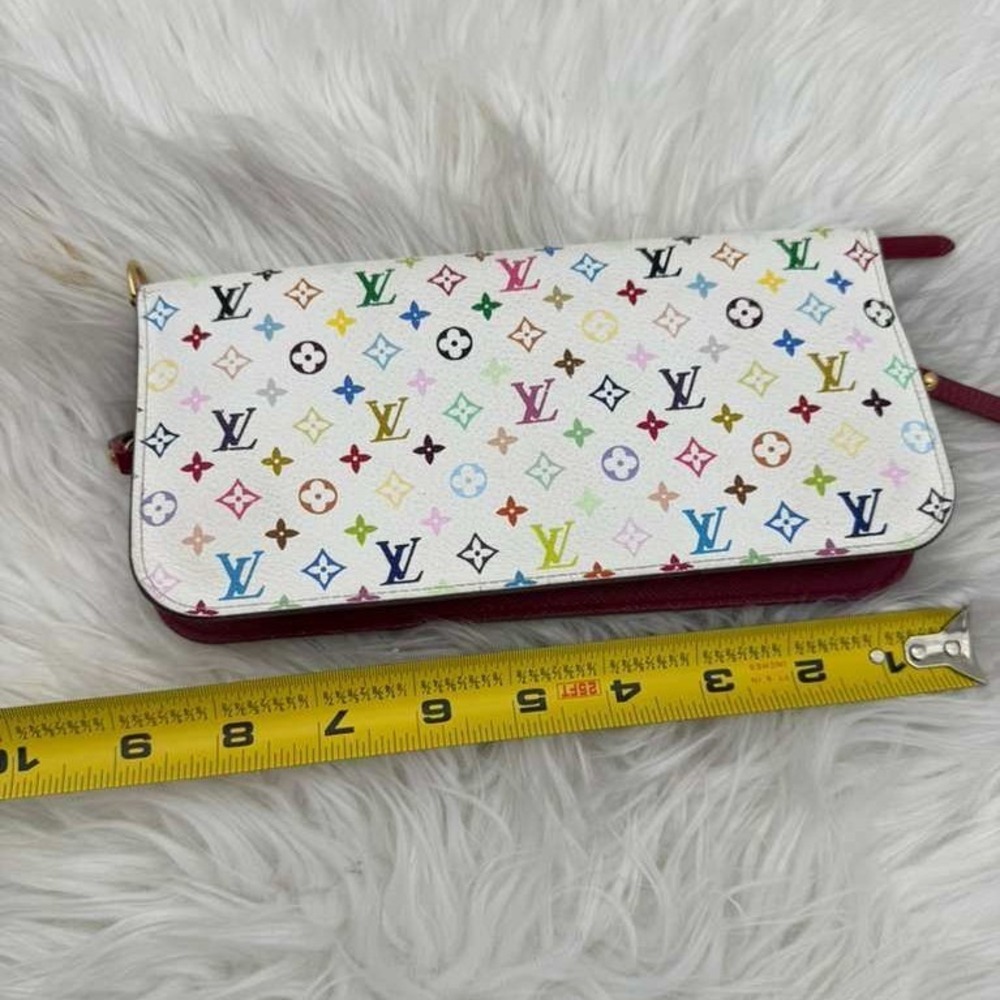 Authentic Louis Vuitton Multicolor Murakami Long Wallet White Zippy Wallet - Picture 13 of 14